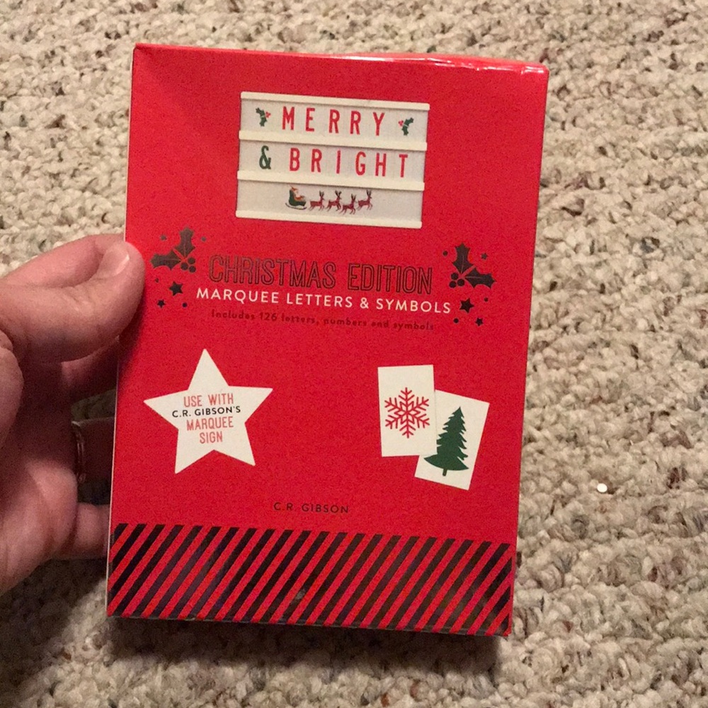 New Christmas edition marquee letters and symbols